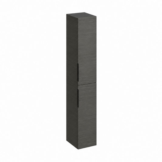 Colonne de salle de bain gris anthracite en panneaux de particules mélaminés 160 x 30 x 30 cm